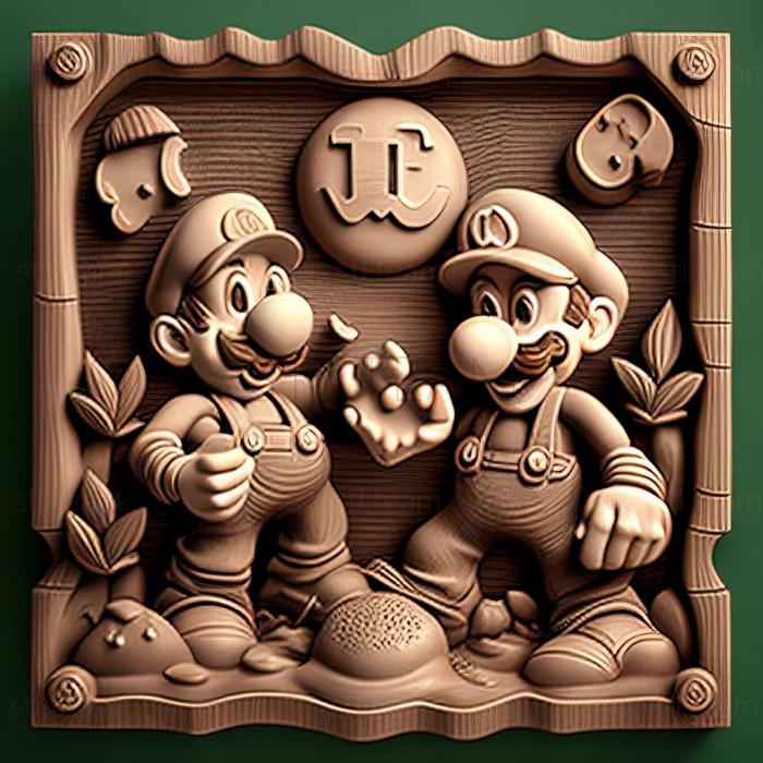 3D model Mario Luigi Dream Team game (STL)